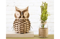 hibou en carton - Animaux en carton - 10doigts.fr - 2