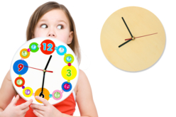 Round Wooden Clock - Craftable Clocks – 10doigts.fr