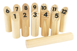Wooden Nordic Bowling Game + Cotton Storage Bag - Wooden Games and Toys – 10doigts.fr