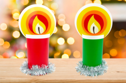 kit velas de cartón navidad - Kits creativos de Navidad para los niños - 10doigts.fr