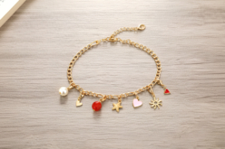 Kit bracelets chaîne dorée et charm's  - Kits Bijoux - 10doigts.fr - 2