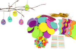 Easter Egg Suspension Kit - 90 pcs - Easter Craft Kits – 10doigts.fr