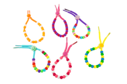 Kit créatif 12 bracelets : Lacets, fermoirs et perles  - Kits Bijoux - 10doigts.fr - 2
