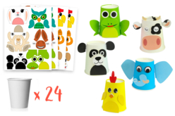 kit decoración de gobelets - Kits listos para usar - 10doigts.fr
