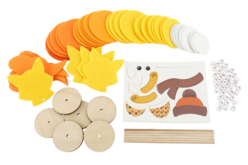 Felt Foxes to Assemble - 6 Pieces - 2 - Creative Autumn Kits - 10doigts.com - Creative Autumn Kits - 10doigts.fr