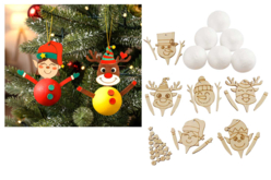 Kit personnages de Noël à fabriquer - 6 pièces - Kits créatifs de Noël pour les enfants - 10doigts.fr