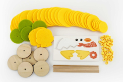 kit poussin feutrine - Kits créatifs Pâques - 10doigts.fr - 2