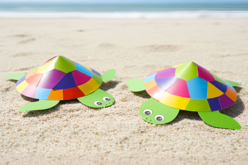 kit tortue collage de gommettes - Kits créatifs avec gommettes : le plein d’idées pour les petits artistes - 10doigts.fr - 2