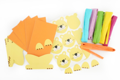 Kits lions à crinière multicolore - materiel - Kits animaux et nature : créez votre propre univers sauvage - 10doigts.fr - 2