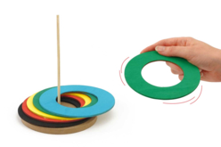 Lancer anneaux personnaliser enfant - Jeux et Jouets en bois - 10doigts.fr