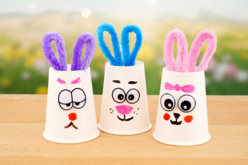 conejo de Pascua vaso - Limpiapipas - 10doigts.fr