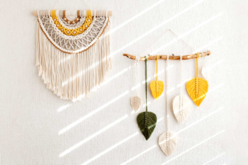 macramé con palo de montaje - Suspensiones y decoración mural - 10doigts.fr