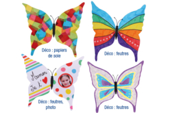 Imán mariposa - Soportes de papel - 10doigts.fr