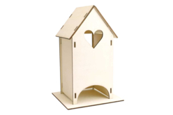 Maison à thé en bois à monter  - Objets bois pour la cuisine - 10doigts.fr
