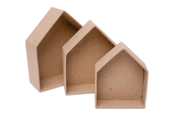 casa de cartón papel maché - Décors en carton - 10doigts.fr
