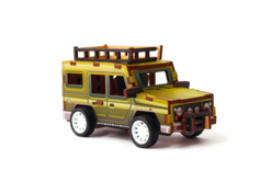 Maquette véhicule voiture 4 x 4 - Maquettes en bois - 10doigts.fr - 2