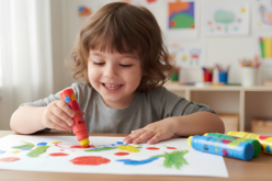 marqueur peinture gouache enfants - Marqueur gouache : la peinture facile et sans dégât pour les enfants - 10doigts.fr - 2