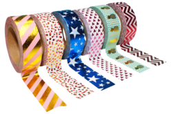 masking tape métallisé - Adhésifs colorés et Masking tape - 10doigts.fr