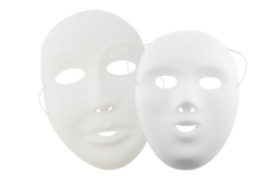 White Decoratable Masks - Various Sizes - Creative Masks for Kids – 10doigts.fr