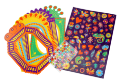 materiel cadres fiesta - Kits créatifs avec gommettes : le plein d’idées pour les petits artistes - 10doigts.fr - 2