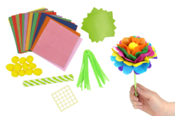 matériel fleurs crépon - Kits clés en main - 10doigts.fr - 2