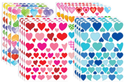 mega lot gommettes coeurs - Gommettes cœur : des cœurs adhésifs pour vos activités créatives - 10doigts.fr - 2