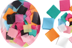 Méli-mélo de 5000 carrés de papier de soie, 8 couleurs et 3 tailles assorties   - 10doigts.fr