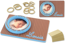 Mini-cadre «Louis» - Cadres photos en bois - 10doigts.fr