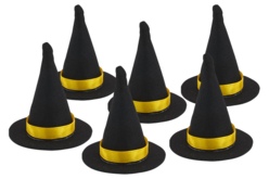 mini chapeaux sorcière - Accessoires créatifs Halloween - 10doigts.fr