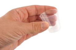 mini vasos de plástico transparente - Paletas y organizadores - 10doigts.fr