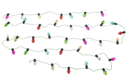 Mini guirlande décorative de Noël - Petites décorations de Noël - 10doigts.fr