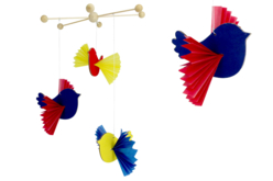 mobile vitrail - Papiers Origami - 10doigts.fr - 2