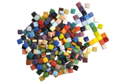 mosaïques carrées opaques en verre - Mosaïques en verre - 10doigts.fr