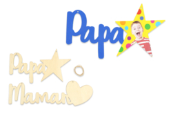 mot papa et maman - Objets pour le bureau : personnalisez votre espace de travail - 10doigts.fr