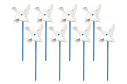 moulin à vent en papier  - Supports en papier - 10doigts.fr