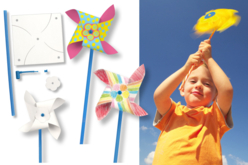 Moulin à vent - Supports en papier - 10doigts.fr - 2