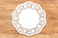 napperon dentelle papier  - Accessoires en papier - 10doigts.fr