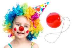 nez de clown en plastique fête élastique enfants déguisement - Déguisements à fabriquer soi-même - 10doigts.fr