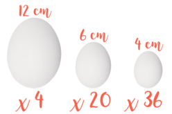 oeufs de pâques - Formes de fêtes - Polystyrène - 10doigts.fr - 2