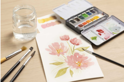 paleta de acuarela y pintura - Pintura acuarela - 10doigts.fr