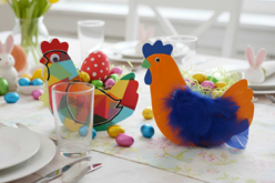 cestas de gallina de Pascua - Kits creativos de Pascua - 10doigts.fr
