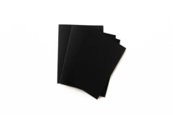 Papier épais noir, 21 x 29.7 cm, 300 gr - 10 feuilles - Papiers colorés - 10doigts.fr