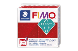pâte fimo rouge pailleté - Pâtes Fimo Effect : donnez une dimension magique à vos modelages - 10doigts.fr