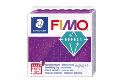 pâte fimo violet pailleté - Pâtes Fimo Effect : donnez une dimension magique à vos modelages - 10doigts.fr