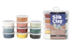 Pâtes à modeler Silk Clay Nature - 10 couleurs  - Pâtes à modeler autodurcissantes - 10doigts.fr