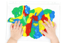 Pintura limpia para bebés y niños - Pintura vidrio y loza - 10doigts.fr