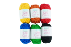 Pelotes mini Caline - 6 couleurs basiques - Fils à tricoter et laines : donnez vie à vos envies créatives - 10doigts.fr