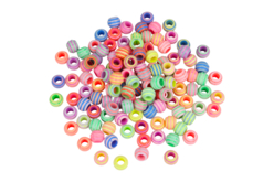Perles abeilles Ø 1 cm - Trou large - Perles Acrylique - 10doigts.fr