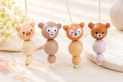 abalorios de madera animales - Perles en bois - 10doigts.fr - 2