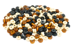 perles en bois rondelles naturelles - Perles Bois - 10doigts.fr